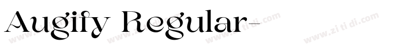 Augify Regular字体转换